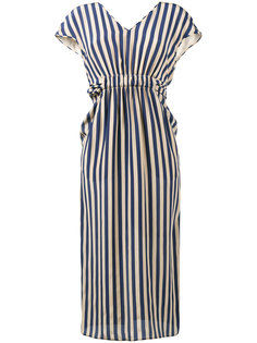 полосатое платье с V-образным вырезом Fendi