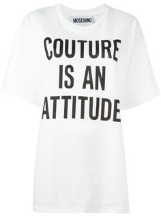футболка свободного кроя Moschino