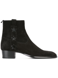 ботинки по щиколотку Signature Wyatt 40 Saint Laurent