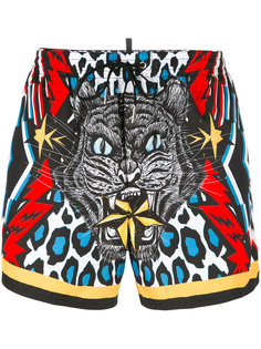 tiger swim shorts Dsquared2