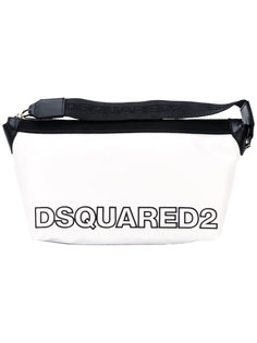 двухцветная косметичка с логотипом Dsquared2