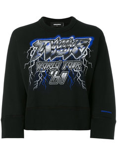 укороченная толстовка Twins World Tour 64 Dsquared2