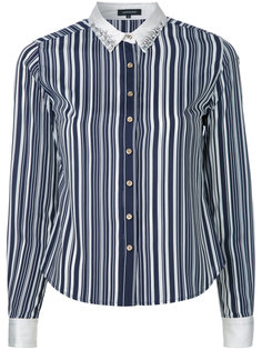 embellished collar striped shirt Loveless