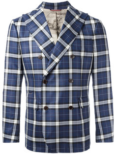 check double-breasted suit jacket Al Duca D’Aosta 1902