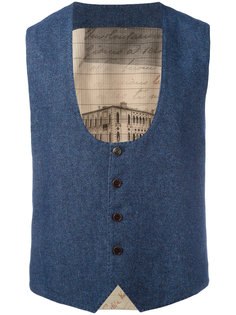 dipped scoop neck waistcoat Al Duca D’Aosta 1902