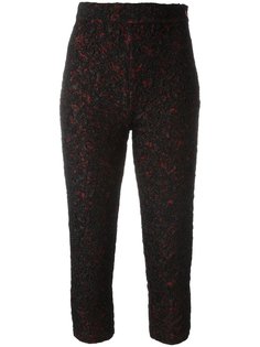 textured cropped trousers Yves Saint Laurent Vintage