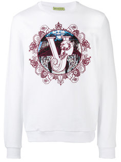 logo print sweatshirt Versace Jeans