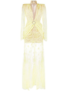 long sleeve lace gown Alessandra Rich