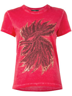 feathers print T-shirt  Diesel