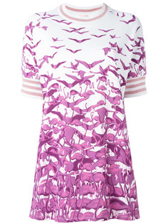 bird print T-shirt dress Giamba