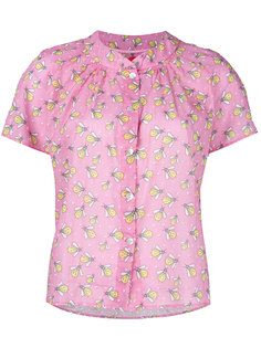 patterned ruffle blouse Ultràchic