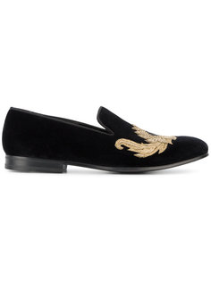 лоферы с вышивкой Alexander McQueen