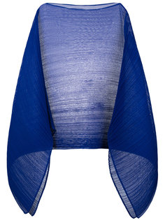однотонный кейп Pleats Please By Issey Miyake