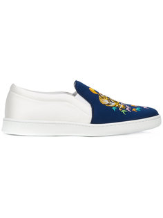 tiger embroidery slip-on sneakers Joshua Sanders