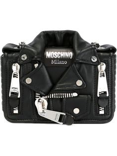 сумка в виде байкерской куртки Moschino
