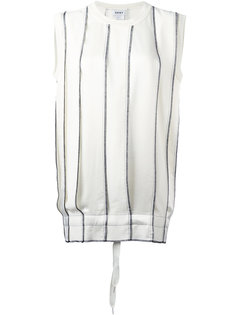 pleated knitted top DKNY
