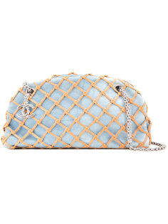 quilted denim single chain shoulder bag Chanel Vintage