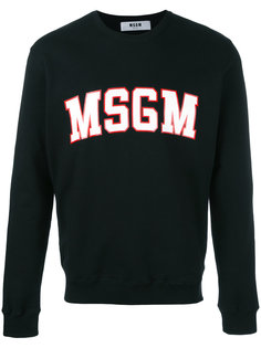 logo print sweatshirt  MSGM