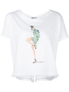 футболка с принтом doll Emporio Armani