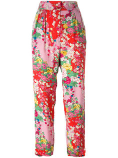 floral print trousers Kenzo Vintage