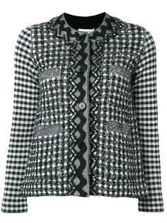 gingham plaid tweed jacket Sonia Rykiel