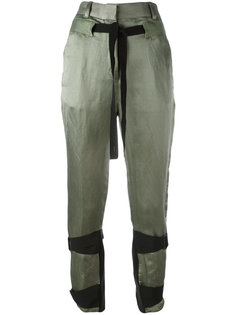 укороченные брюки с высокой талией Ann Demeulemeester