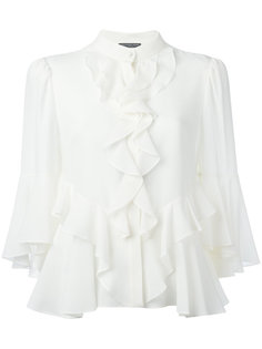блузка с оборками Alexander McQueen