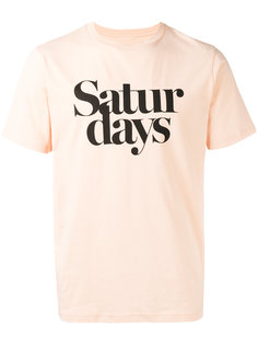 футболка с принтом-логотипом Saturdays Surf Nyc