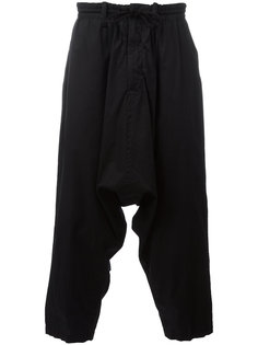 брюки с заниженной шаговой линией Yohji Yamamoto