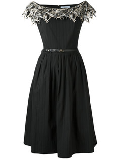 декорированное платье  Blumarine
