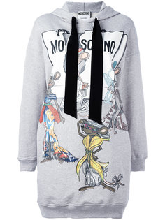 платье с капюшоном Rat-A-Porter Moschino