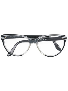 striped cat eye glasses Yves Saint Laurent Vintage
