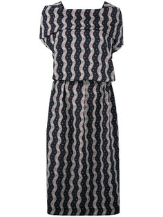 wavy print midi dress Loewe