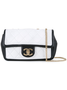 quilted colour block CC shoulder bag Chanel Vintage