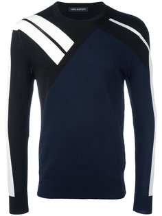 contrast stripe sweatshirt Neil Barrett