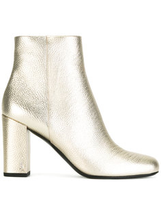 сапоги по щиколотку на каблуках-столбиках Saint Laurent