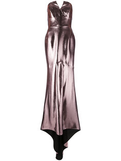 metallic bustier gown Roland Mouret