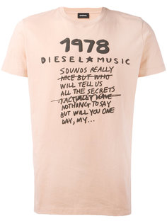 printed slogan T-shirt Diesel