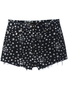 star print denim shorts Saint Laurent