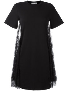платье-футболка с кружевными вставками McQ Alexander McQueen