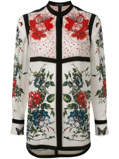 блузка с цветочным узором Alexander McQueen
