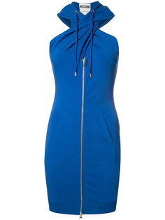 twist front hoodie dress Moschino