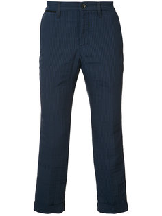 pinstriped crop trousers Sacai