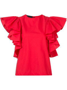 ruffled sleeve blouse Co