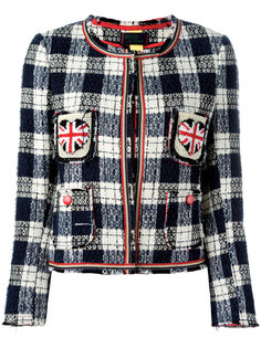 cropped checked jacket  Femme By Michele Rossi