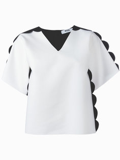 блузка с отделкой фестонами MSGM