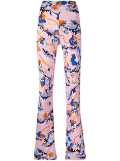printed flared trousers  Emilio Pucci