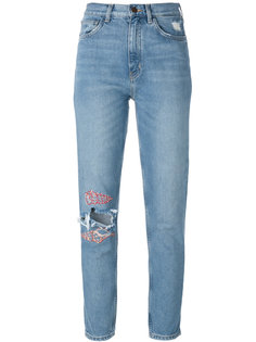 укороченные кастомизированные джинсы Mih Jeans