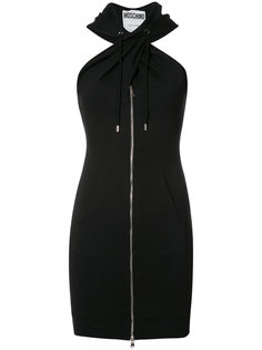 twist front hoodie dress Moschino