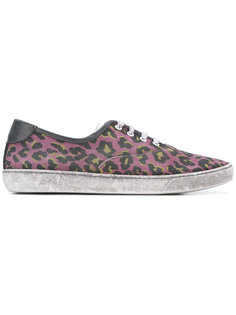 distressed leopard print sneakers Marc Jacobs